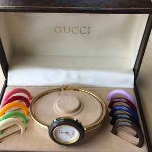 Vintage Gucci multi bezel Swiss made watch